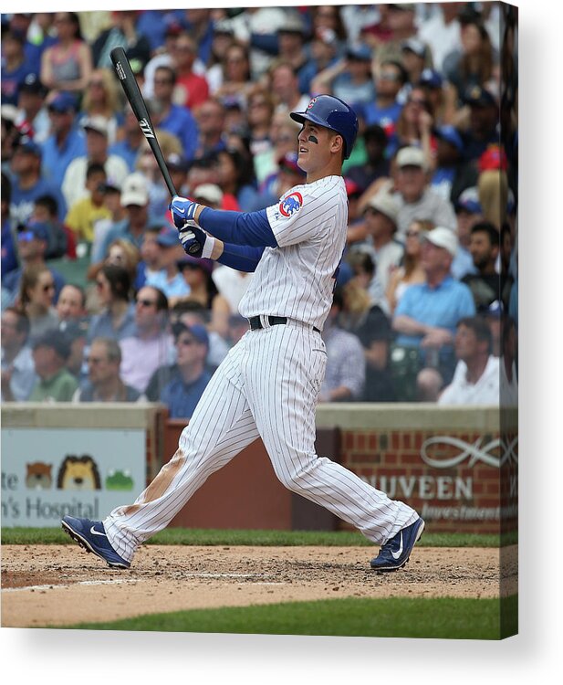 Following Acrylic Print featuring the photograph Anthony Rizzo by Jonathan Daniel