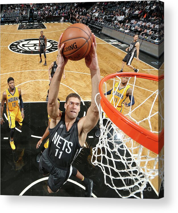 Brook Lopez Acrylic Print featuring the photograph Brook Lopez #3 by Nathaniel S. Butler