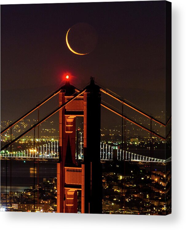  Acrylic Print featuring the photograph Crescent Lineup by Louis Raphael