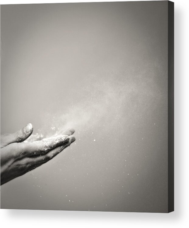 Dust Acrylic Print featuring the photograph Hands by Suki Photography by Sandra Grimm