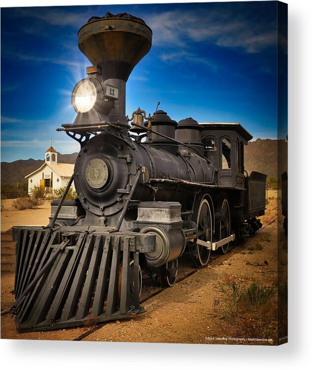 Virginia & Truckee Acrylic Print featuring the photograph Locomotive VT Reno 11 by Mark Valentine