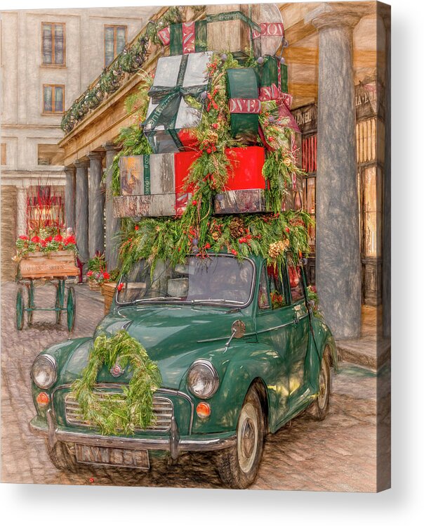 Covent Market Acrylic Print featuring the photograph Merry Christmas From London by Marcy Wielfaert