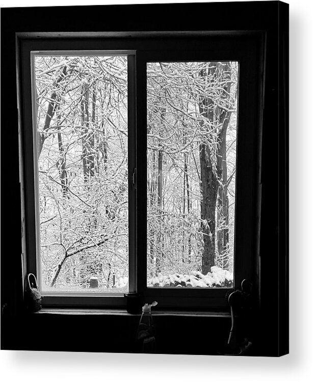 Seasons Acrylic Print featuring the photograph Seasons First Snow by John Anderson