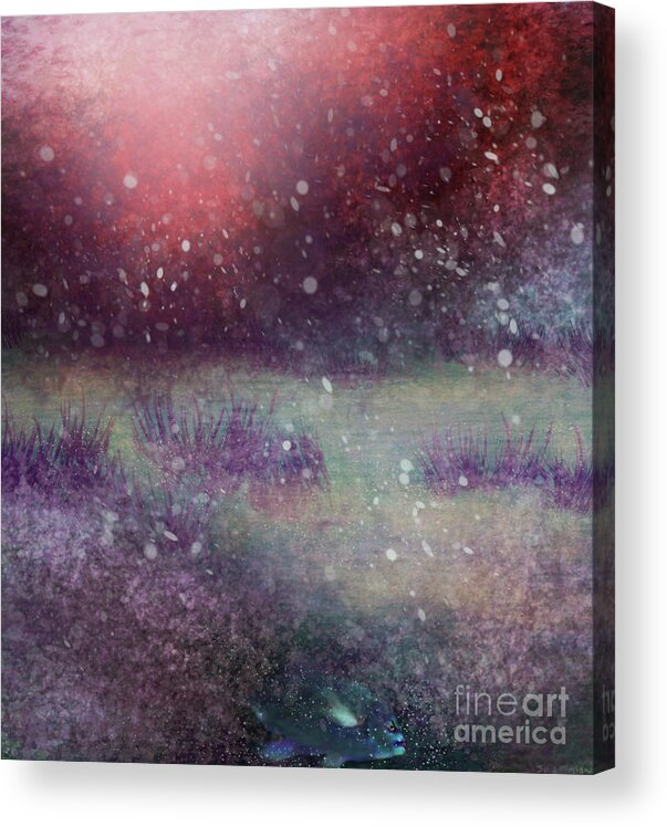 Christmas Acrylic Print featuring the digital art Sixteen Day's To Christmas 2020 by Julie Grimshaw