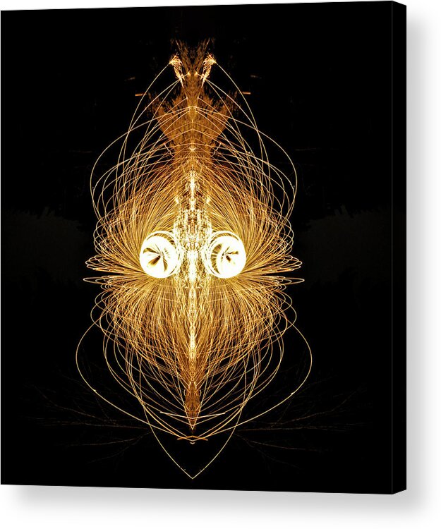Mysticism Acrylic Print featuring the digital art Sorcerer by Pelo Blanco Photo