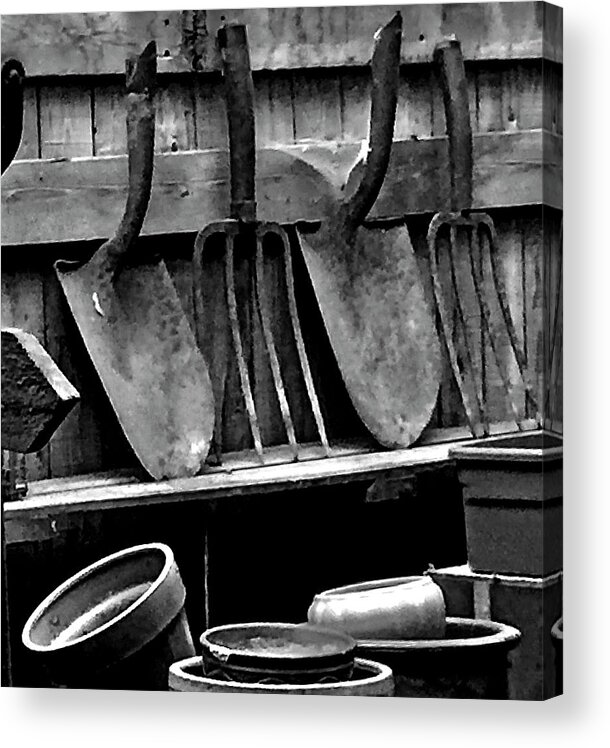 Gardening Tools Acrylic Print featuring the photograph Tools of the Trade by Kerry Obrist