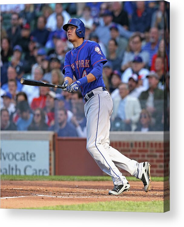 National League Baseball Acrylic Print featuring the photograph Wilmer Flores by Jonathan Daniel