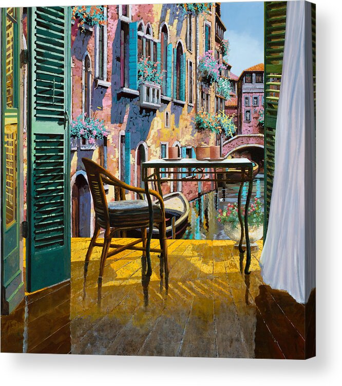 un soggiorno a venezia acrylic print by guido borelli