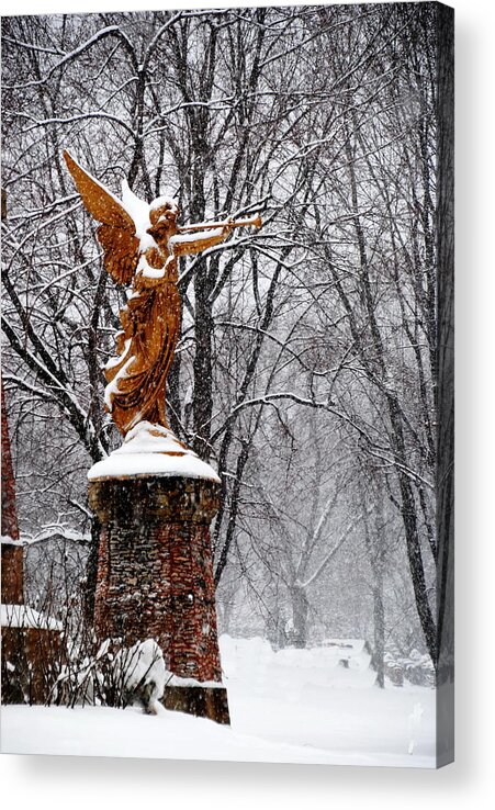 Angel Acrylic Print featuring the photograph Snow Angel by Jacqueline M Lewis