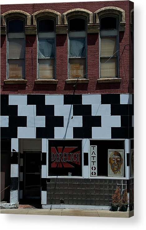 Elmira Acrylic Print featuring the photograph Tattoo Parlor Elmira by Steven Richman