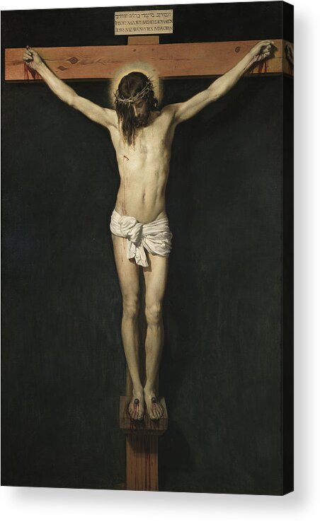 Diego Velazquez Acrylic Print featuring the painting Christ on the Cross #5 by Diego Velazquez