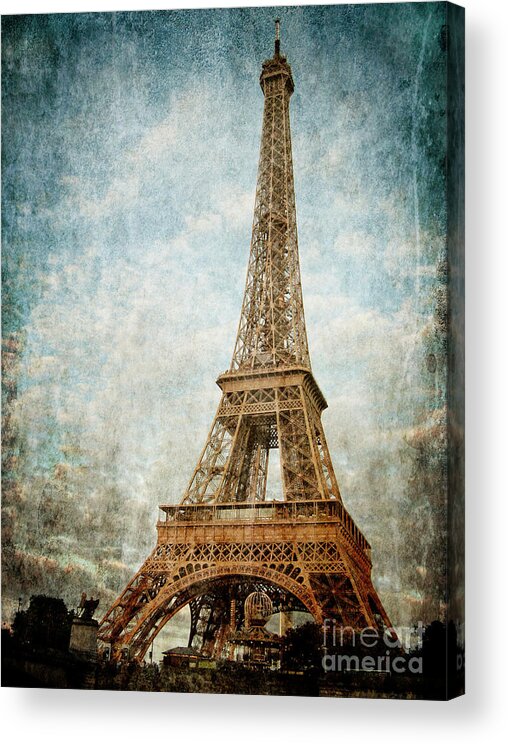 Paris Acrylic Print featuring the photograph Eiffel Tower, Paris, France by Jelena Jovanovic