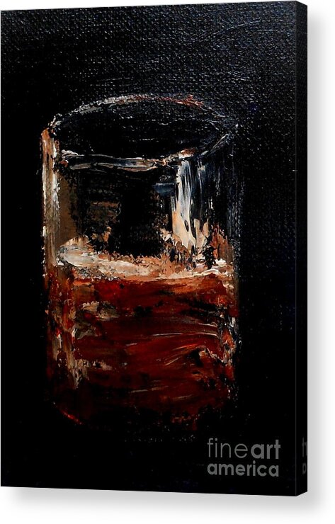 Still Life Acrylic Print featuring the painting Scotch Neat by Fred Wilson