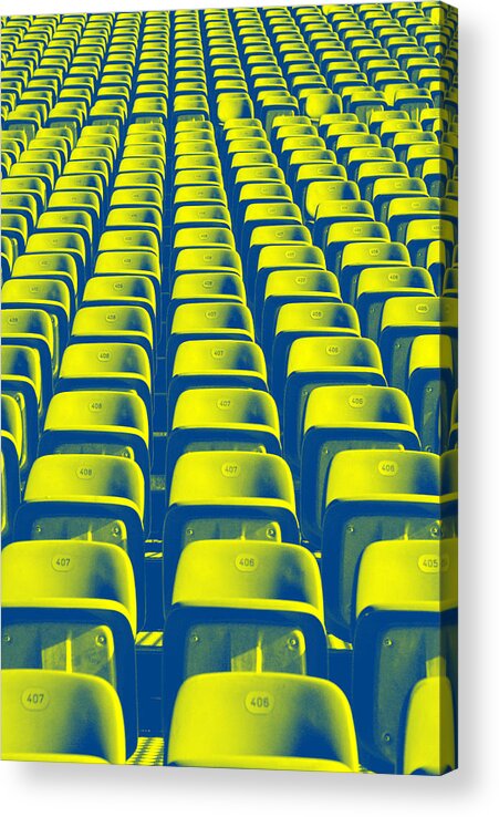 Ancient Olympic Games Acrylic Print featuring the photograph Seats #1 by Chevy Fleet