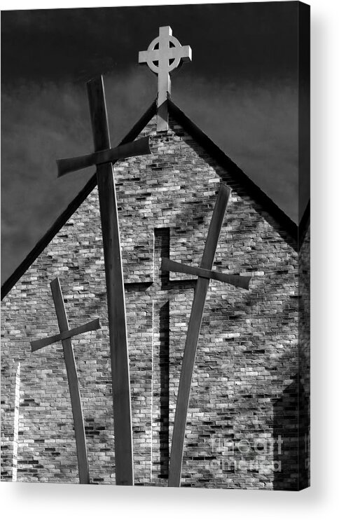Church Acrylic Print featuring the photograph Sign Of The Cross by Geoff Crego