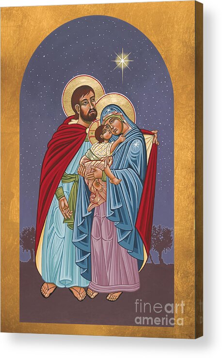The Holy Family Hospital Acrylic Print featuring the painting The Holy Family for the Holy Family Hospital of Bethlehem 272 by William Hart McNichols