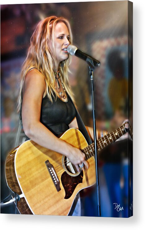 Miranda Lambert Acrylic Print featuring the photograph Miranda Lambert #12 by Don Olea