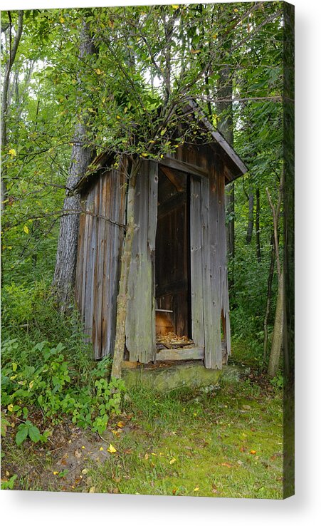Old Acrylic Print featuring the photograph Old Privy by Arthur Fix