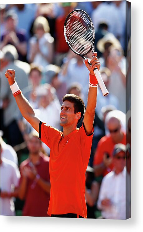 Tennis Acrylic Print featuring the photograph 2015 French Open - Day Eleven by Julian Finney