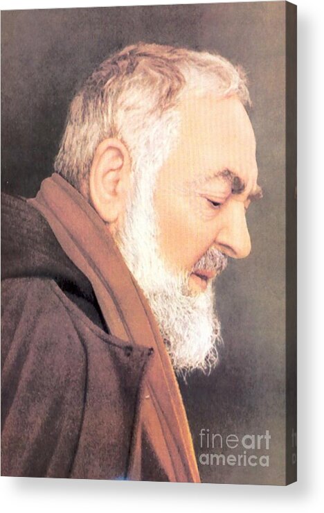 Father Acrylic Print featuring the photograph Padre Pio by Matteo TOTARO