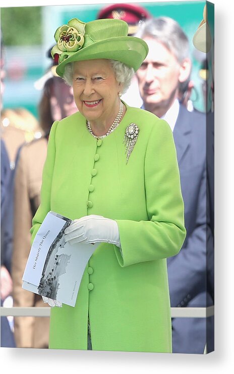 Queen Acrylic Print featuring the photograph The 70th Anniversary Of The D-Day Landings Are Commemorated In Normandy #5 by Chris Jackson