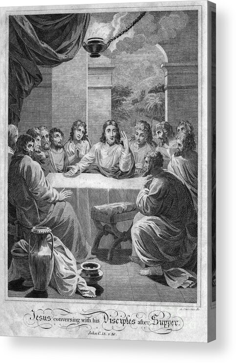 18th Century Acrylic Print featuring the drawing The Last Supper #5 by Granger