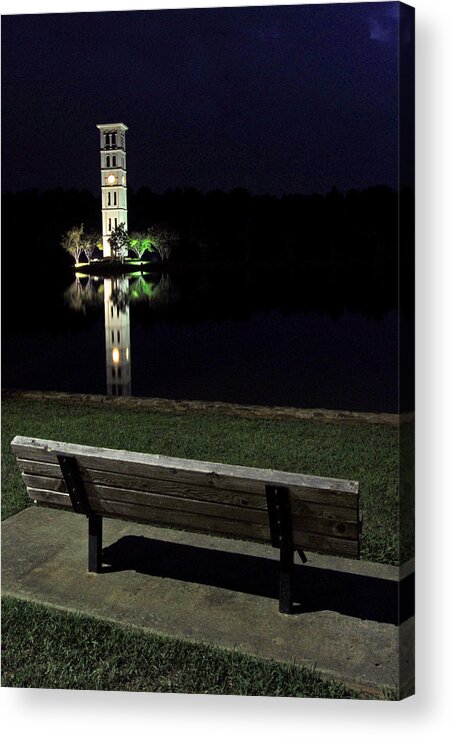 Furman Acrylic Print featuring the photograph Furman University Bell Tower Greenville SC #1 by Willie Harper