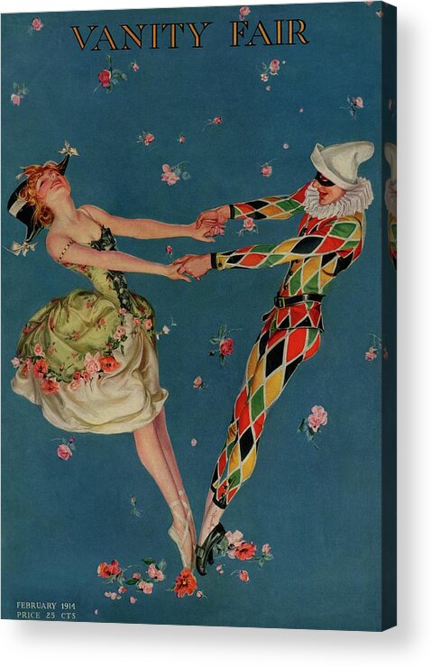 Dance Acrylic Print featuring the photograph A Magazine Cover For Vanity Fair Of A Ballet by Frank X. Leyendecker