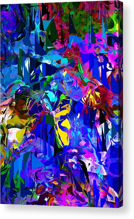 Fine Art Acrylic Print featuring the digital art Abstract 010215 by David Lane