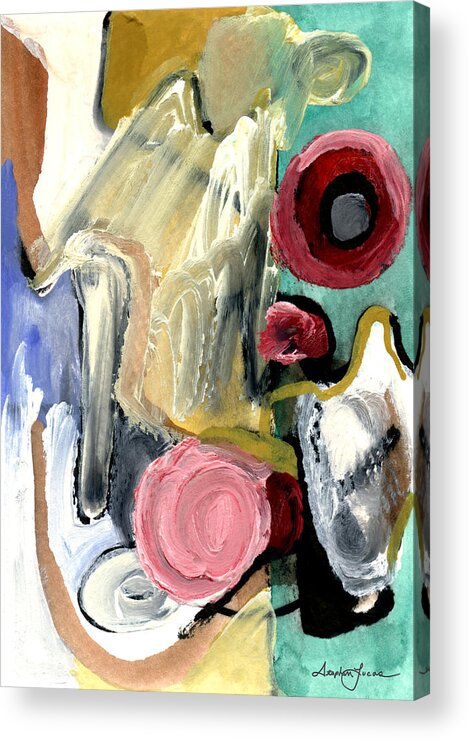 Abstract Art Acrylic Print featuring the painting American Beauty by Stephen Lucas