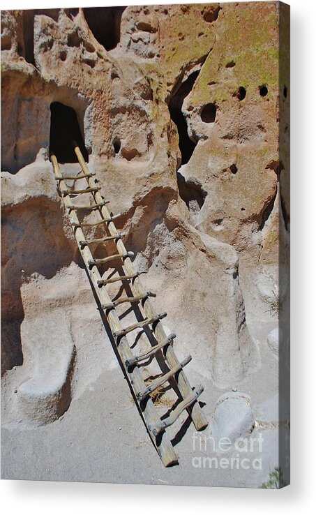 Cliff Acrylic Print featuring the photograph Ancient Dwelling by William Wyckoff