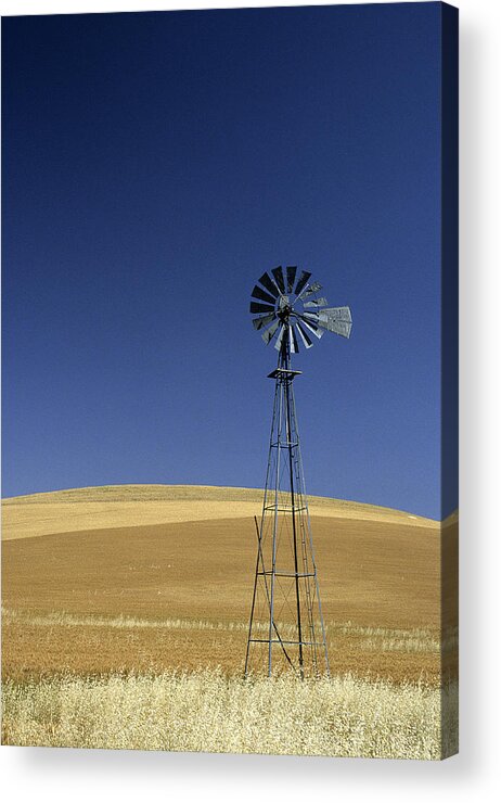 Palouse Acrylic Print featuring the photograph August Windmill by Doug Davidson