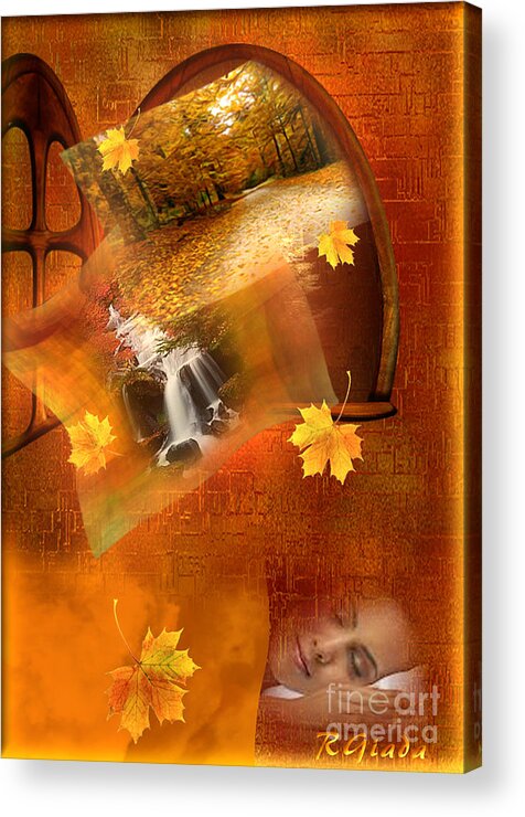 Dream Acrylic Print featuring the digital art Autumn dream by Giada Rossi