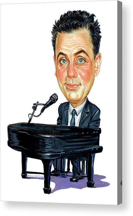 Billy Joel Acrylic Print featuring the painting Billy Joel by Art 