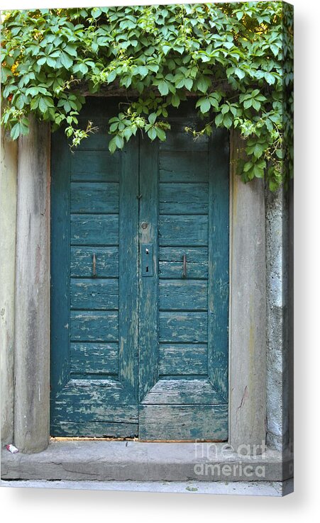 Blue Acrylic Print featuring the photograph Blue Door by Sarah Christian