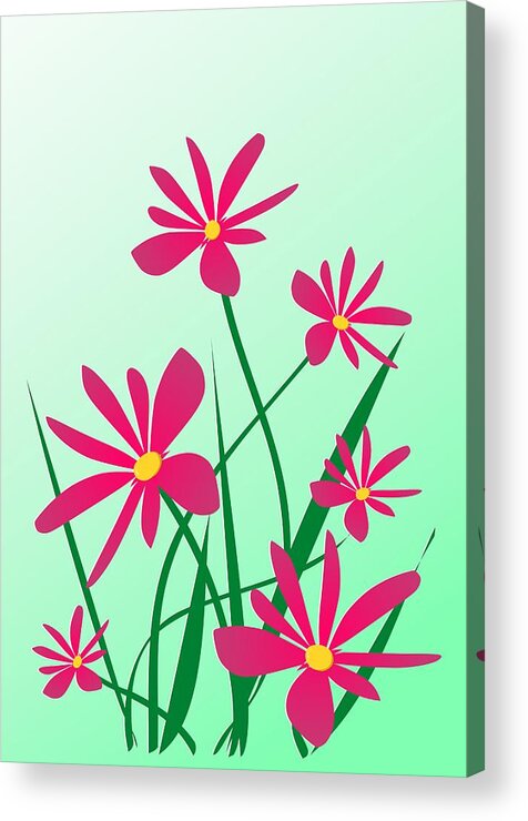 Graphic Acrylic Print featuring the digital art Brighten your Day by Anastasiya Malakhova