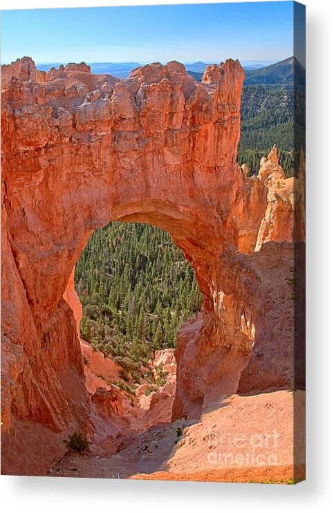 Bryce Canyon Acrylic Print featuring the photograph Bryce Pink Arch by Adam Jewell