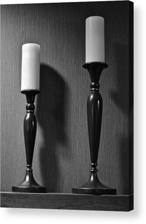 Candlestick Acrylic Print featuring the photograph Candlestick by Frozen in Time Fine Art Photography