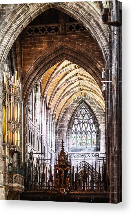 Ralf Acrylic Print featuring the photograph Chester Cathedral by Ralf Kaiser