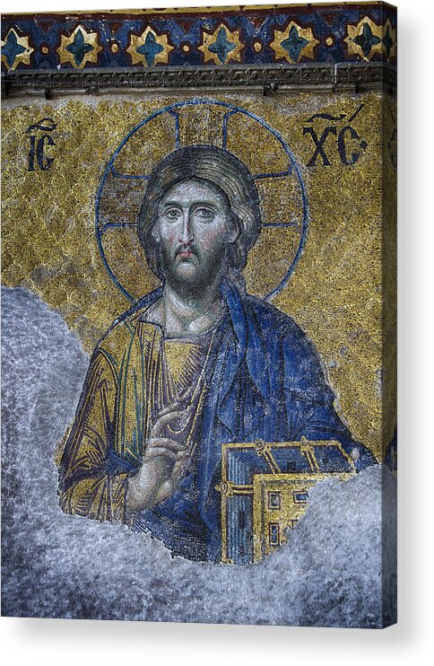 Jesus Acrylic Print featuring the photograph Christ Pantocrator III by Stephen Stookey