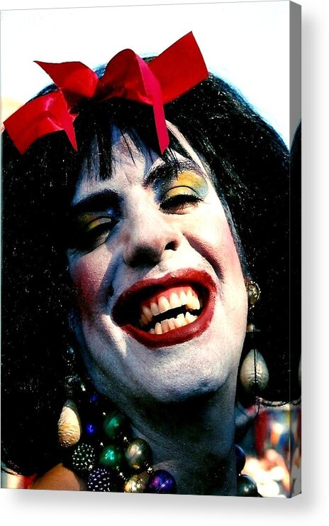 Cindella Acrylic Print featuring the photograph Cindafella Mardi Gras In New Orleans by Michael Hoard