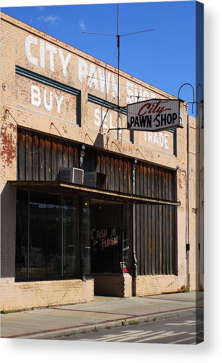 Pawn Acrylic Print featuring the photograph City Pawn Shop by Wayne Archer