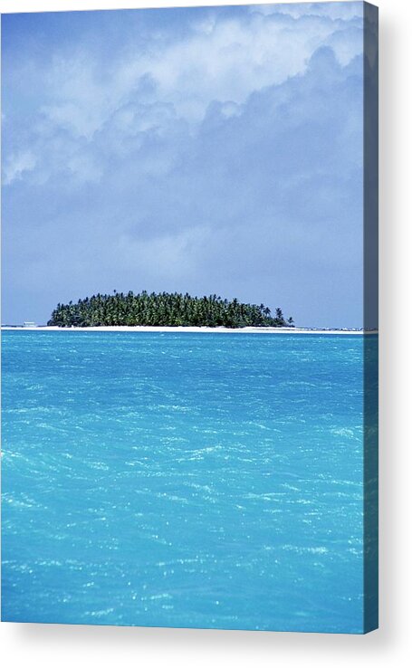Sea Acrylic Print featuring the photograph Cook Islands Islet by Andy Crump/science Photo Library