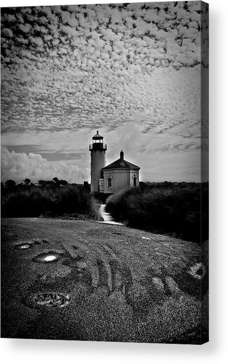 Coquille River Acrylic Print featuring the photograph Coquille River Lighthouse by Melanie Lankford Photography