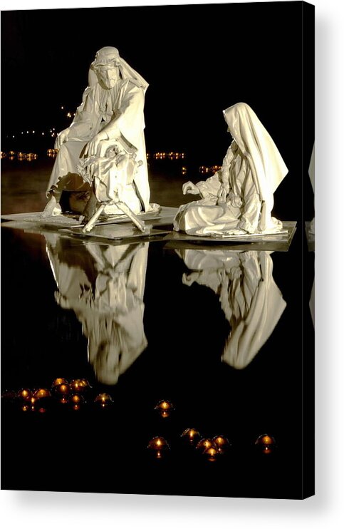 Nativity Acrylic Print featuring the photograph Creche by David Andersen