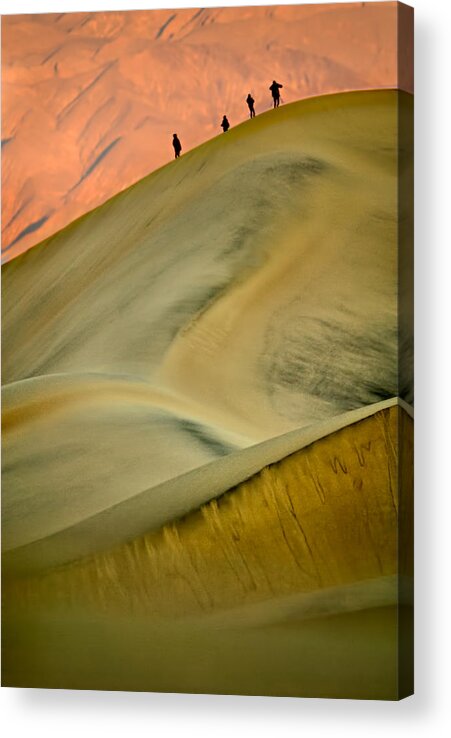 2006 Acrylic Print featuring the photograph Dawn Viewers at Death Valley by Robert Charity