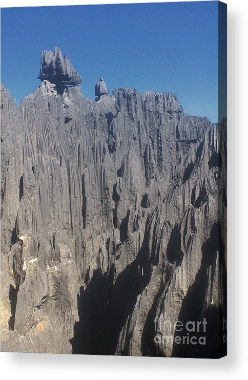 Prott Acrylic Print featuring the photograph detail of the Tsingy de Bemaraha Madagascar by Rudi Prott
