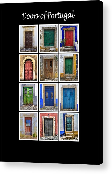 Portugal Acrylic Print featuring the photograph Doors of Portugal by David Letts