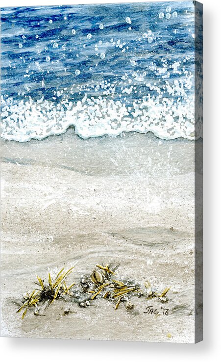 Watercolor Acrylic Print featuring the painting Ebb and Flow by Jennifer Creech