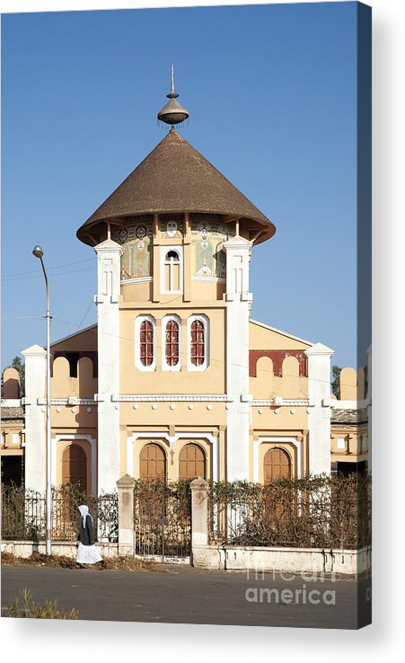 Enda Mariam Acrylic Print featuring the photograph enda Mariam cathedral in asmara eritrea by JM Travel Photography